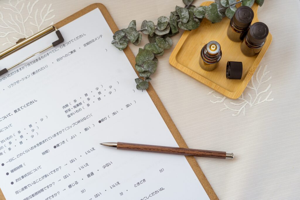 カウンセリングシート