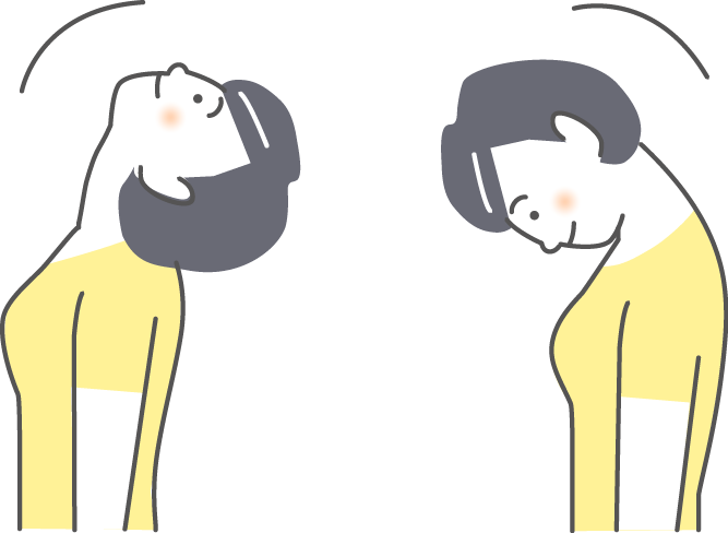 首ストレッチイラスト